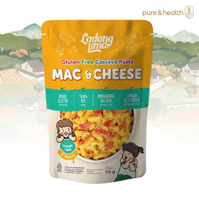 

Ladang Lima Pasta Cassava Mac & Cheese Pasta Singkong Organik MPASI