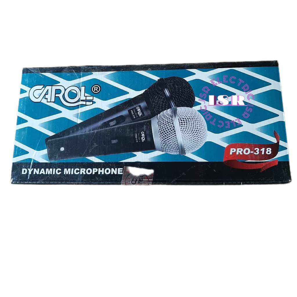 Mic Kabel CAROL Pro-318 Dynamic Microphone Bonus Kabel Kualitas Bagus Original