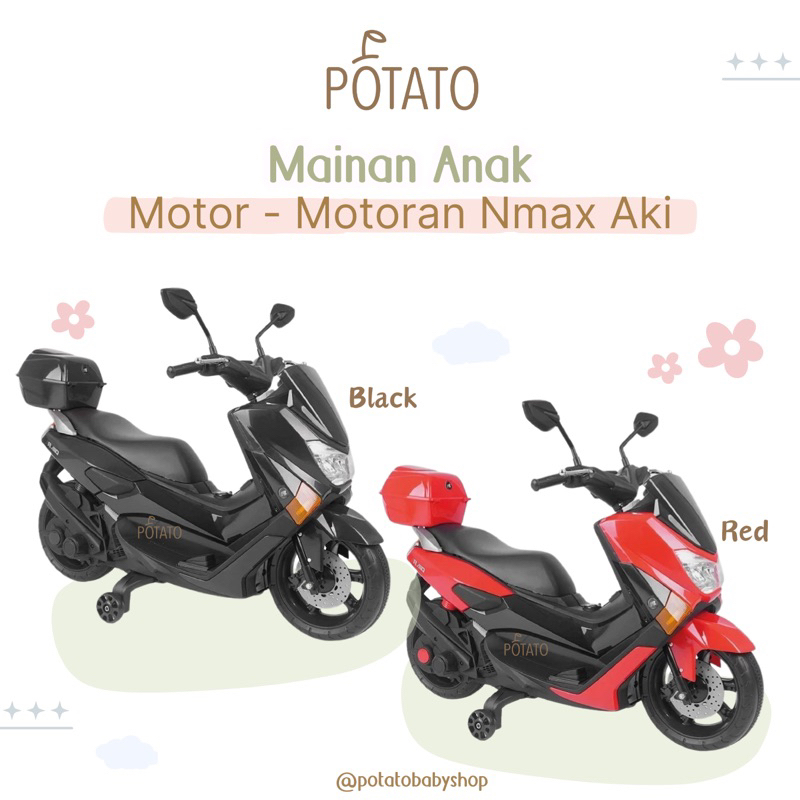 MAINAN ANAK MOTOR AKI RAID M-588 NMAX