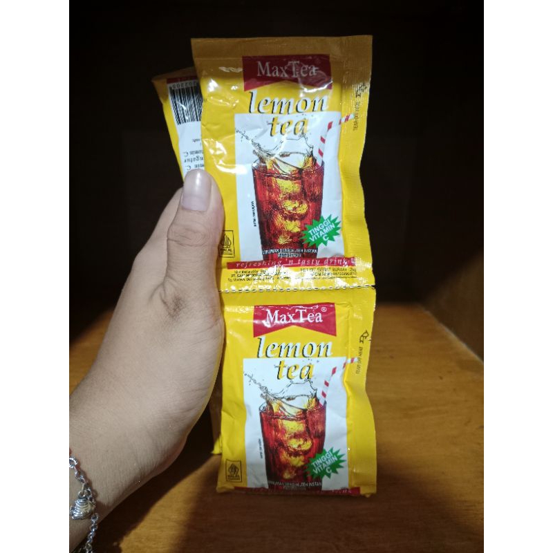 

MaxTea Lemon / 1 renceng isi 10 sachet 25g