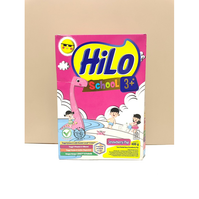 

HiLo School 3+ Strawberry Pop Susu Bubuk 400 gram