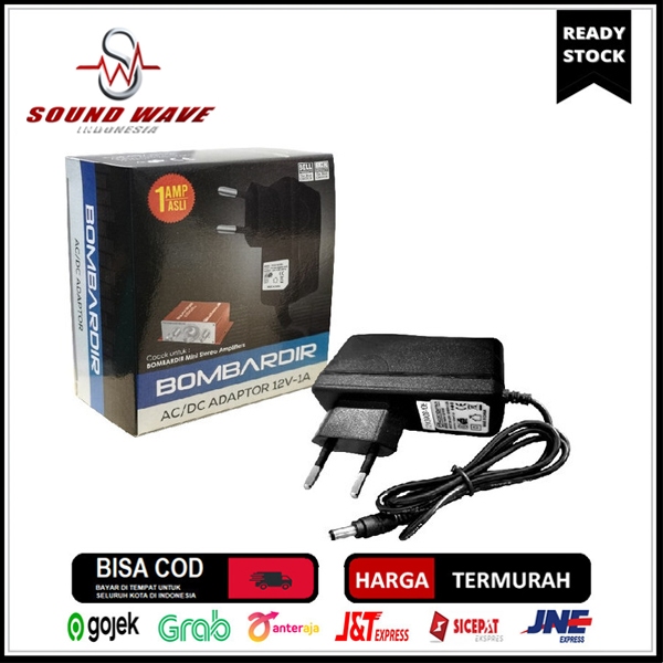 ADAPTOR 12V-1A AC/DC BOMBARDIR