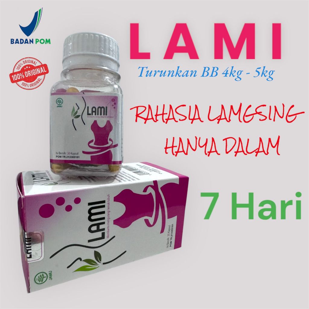 BPOM Langsing Alami Penurun Berat Badan / LAMI 100% AMAN