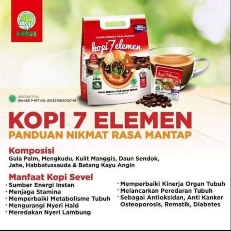 

kopi 7 Elemen HNI isi 10 sachet