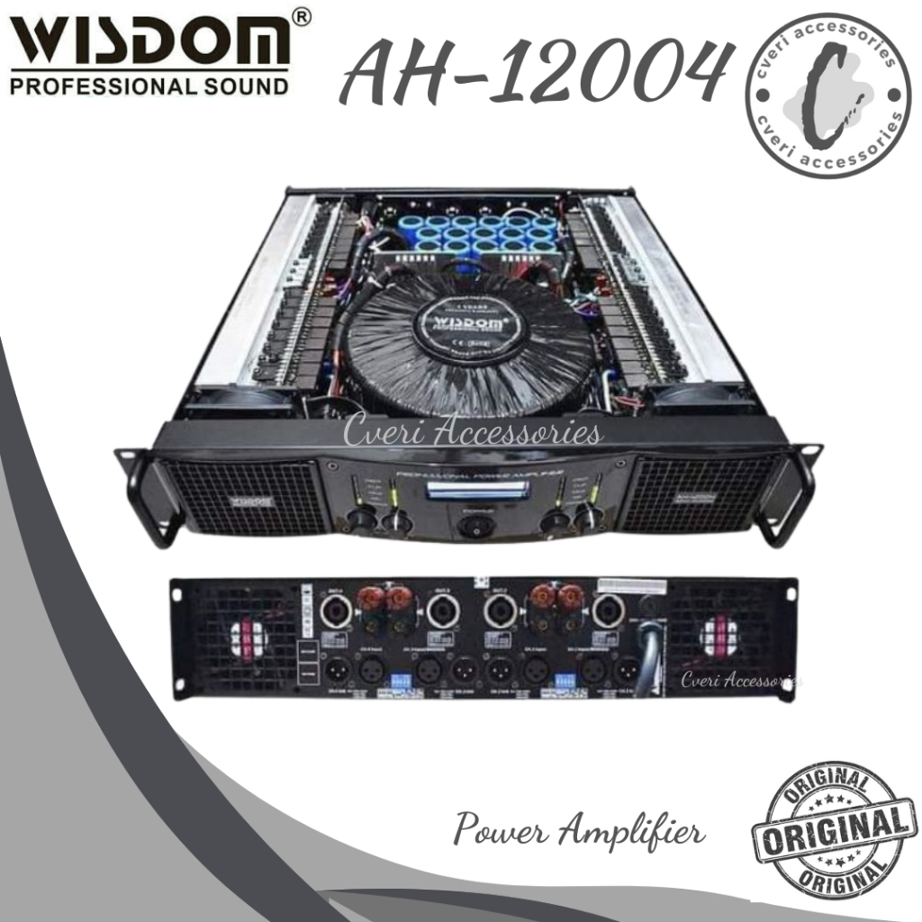 Wisdom AH12004 Power Amplifier Original Power Ampli Wisdom AH-12004