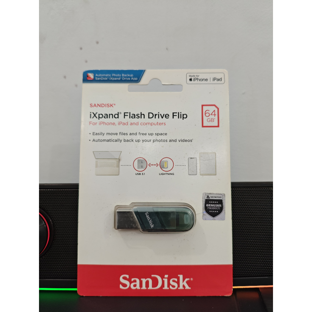 SanDisk iXpand Flip 64GB OTG