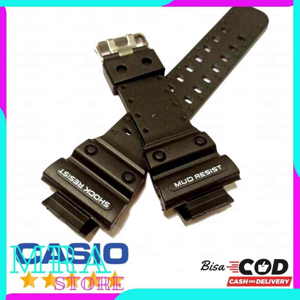 Strap Tali Jam Tangan Rubber Casio G-shock Gshock Gx-56 Gx 56 GX56 Hitam