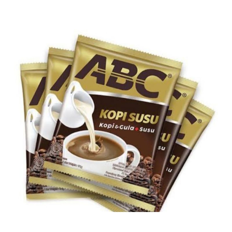 

kopi ABC susu 1 renceng isi 10 saset