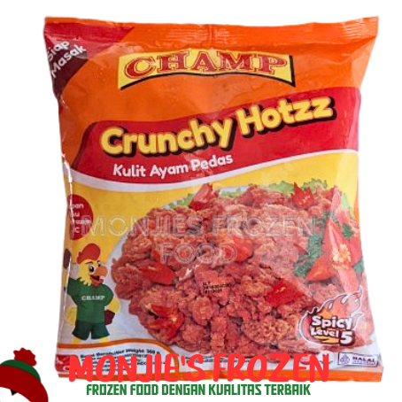 

CHAMP Crunchy Hotzz LV 5 300gr - Kulit Ayam Pedas Level 5