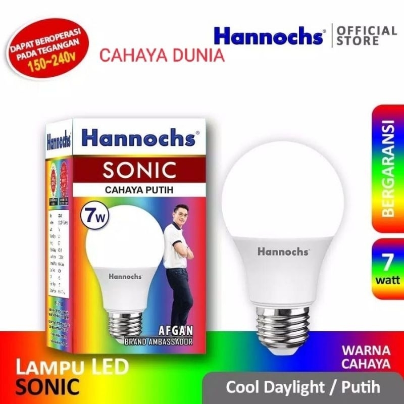 Hannochs LAMPU LED 7watt(putih)