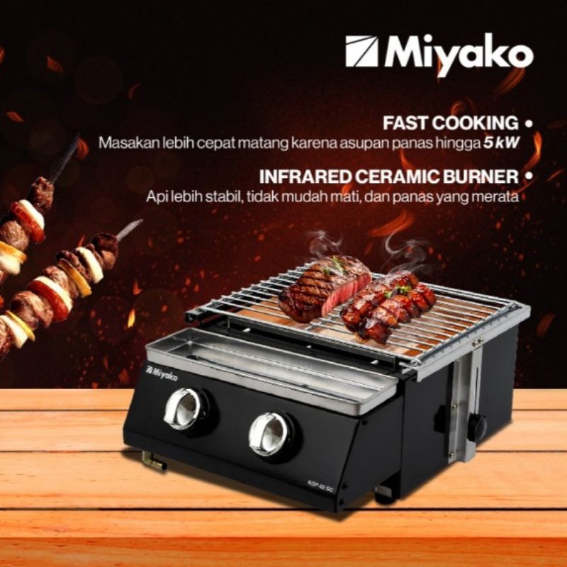 MIYAKO Kompor Pemanggang KGP-02 GC Kompor Panggangan Miyako