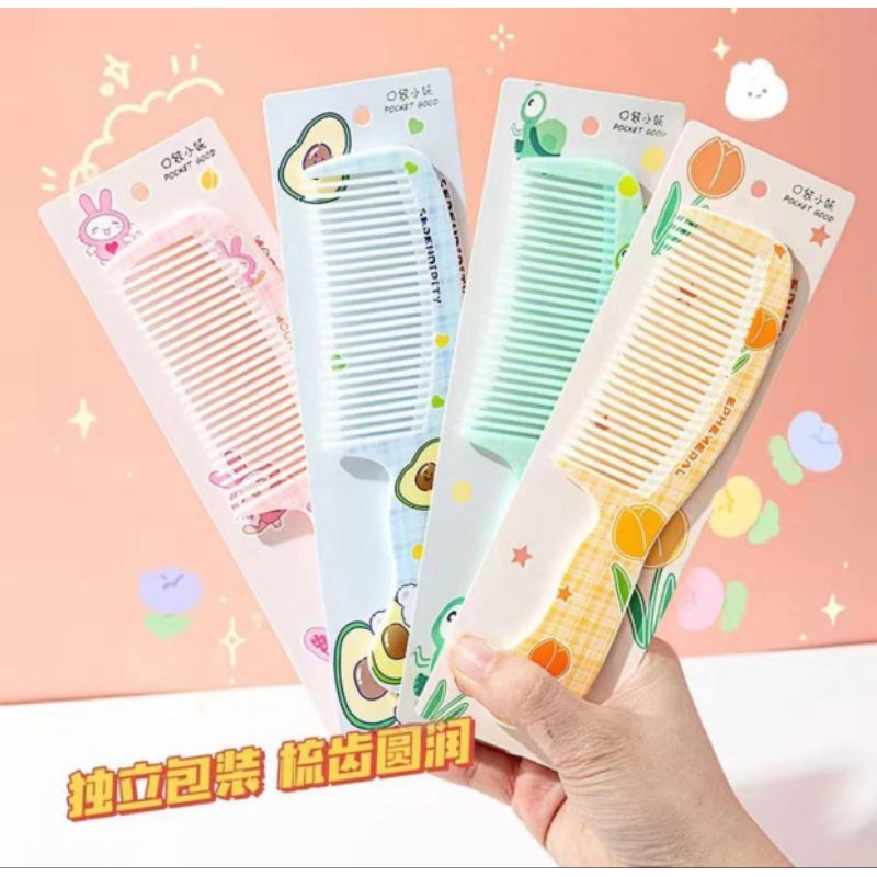 SISIR RENGGANG KARAKTER WANITA/SISIR RAMBUT RENGGANG