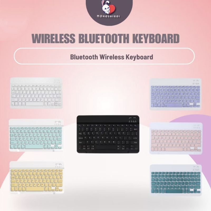 Bluetooth Keyboard 10 Inch Wireless Portable Tablet iPad iOS Android Samsung Xiaomi Huawei Advan iTe