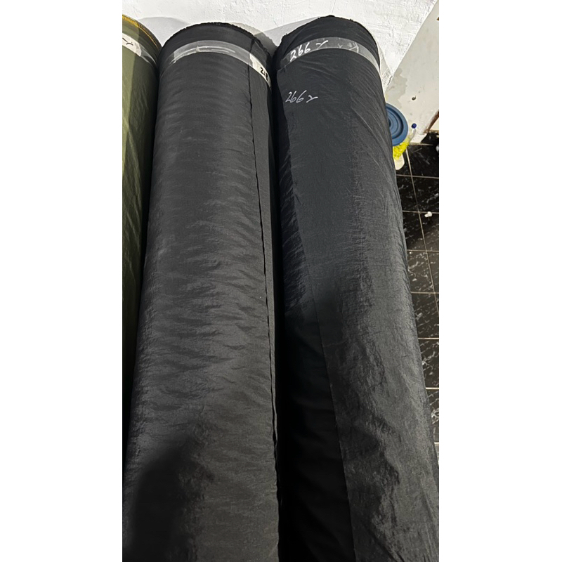 Kain parasut kringkle waterproof Caoting Lem Latek - Bahan EX-GARMENTT - Kain Jaket-hammock