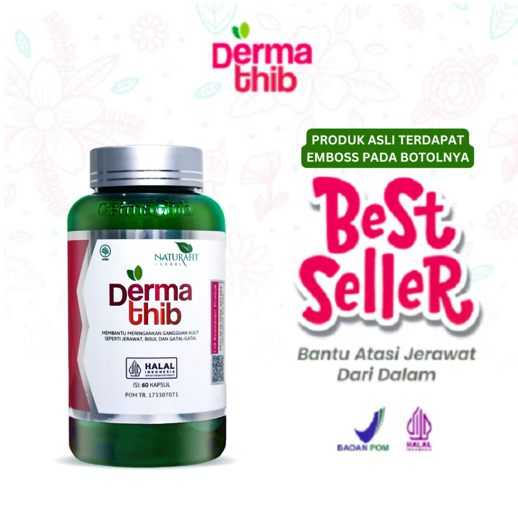 Dermathib Acne Treatment Suplemen Kesehatan Kulit 60 Kapsul Jerawat Punggung Badan Eksim Gatal Gatal