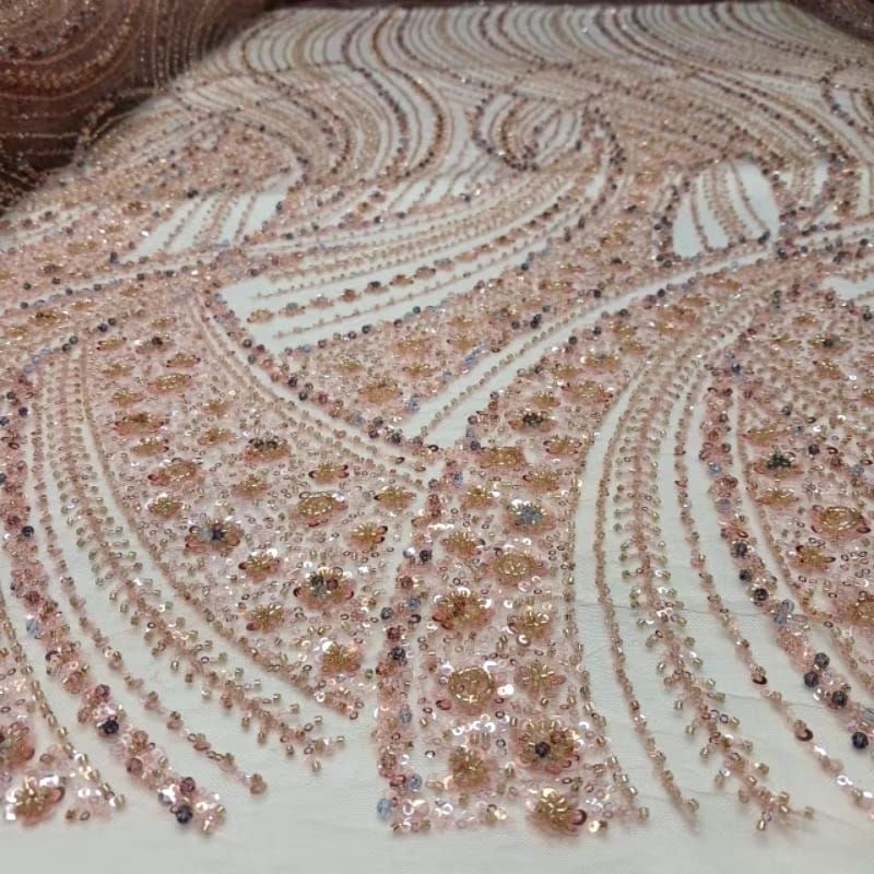 bahan kain tile Korea Swarovski original terbaru/kain tile payet Swarovski antik import