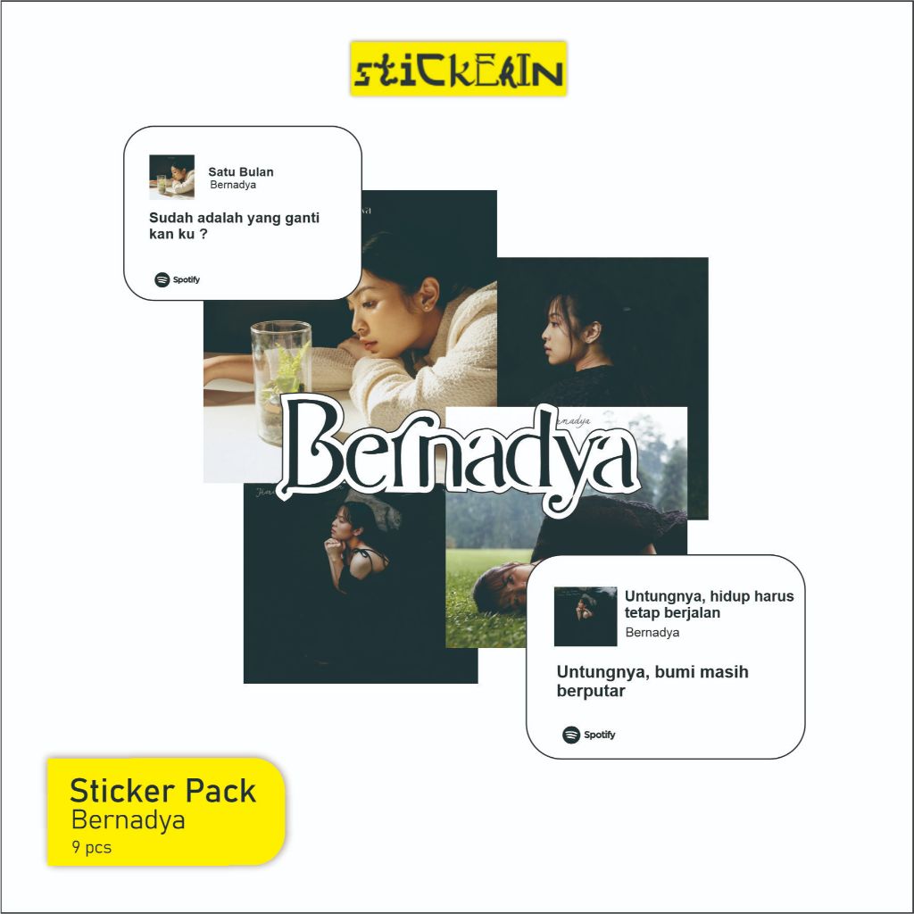 

Sticker Aesthetic Bernadya - Sticker Pack | Stiker Band | Sticker Vinyl | Stiker Helm | Stiker Tumbler | Stiker