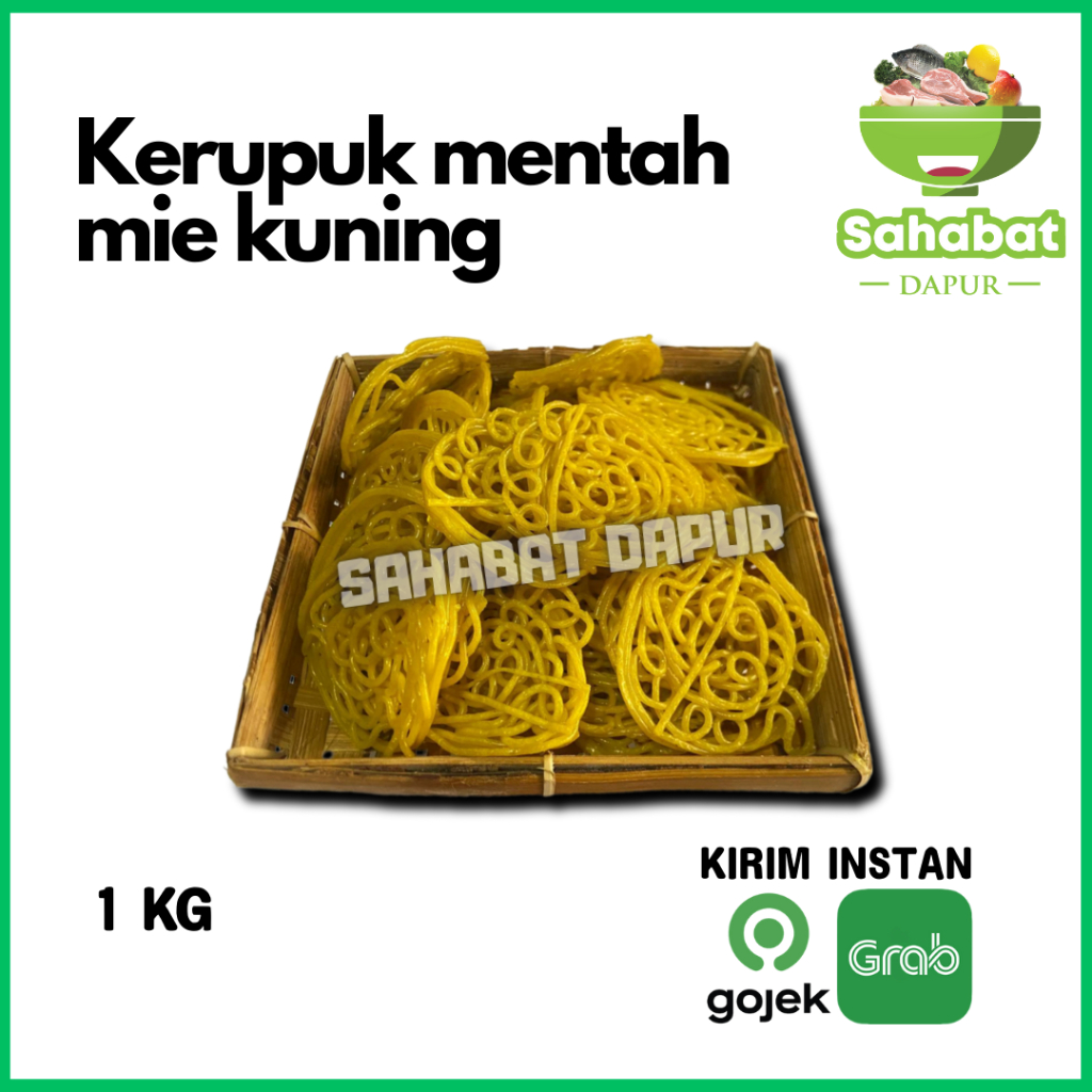 

Kerupuk Mie Kuning 1kg/ Krupuk Mie Kuning / Kerupuk Mentah - Sahabatdapur