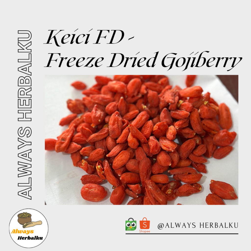 

Keici FD / Keici manis pahit / Keici freeze dried / Keici cantik / Wolfberry / Gojiberry / Sweet Gojiberry / (500gr)