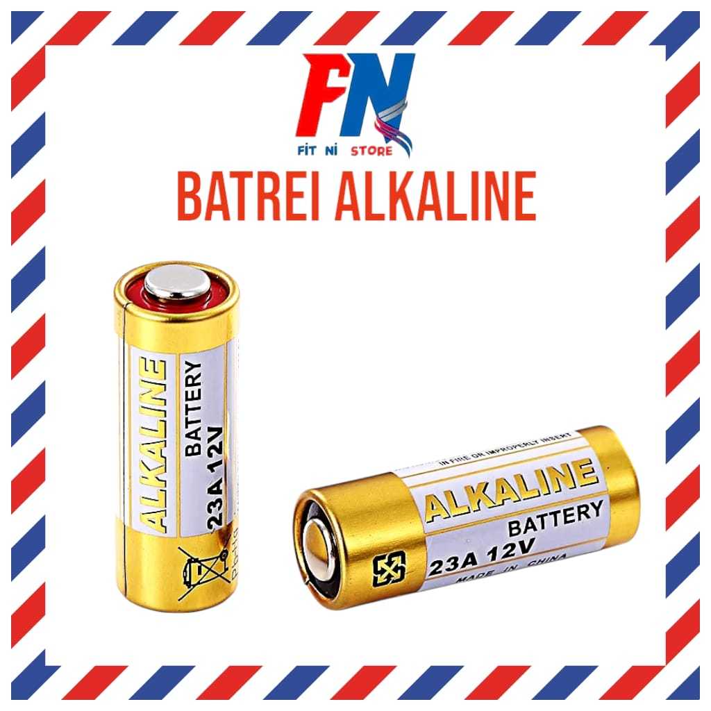 Baterai Alkaline 23A 12V / Batu Batre 12 Volt Battery Mini A23 Batrei Batrai Kering Untuk Bell Pintu