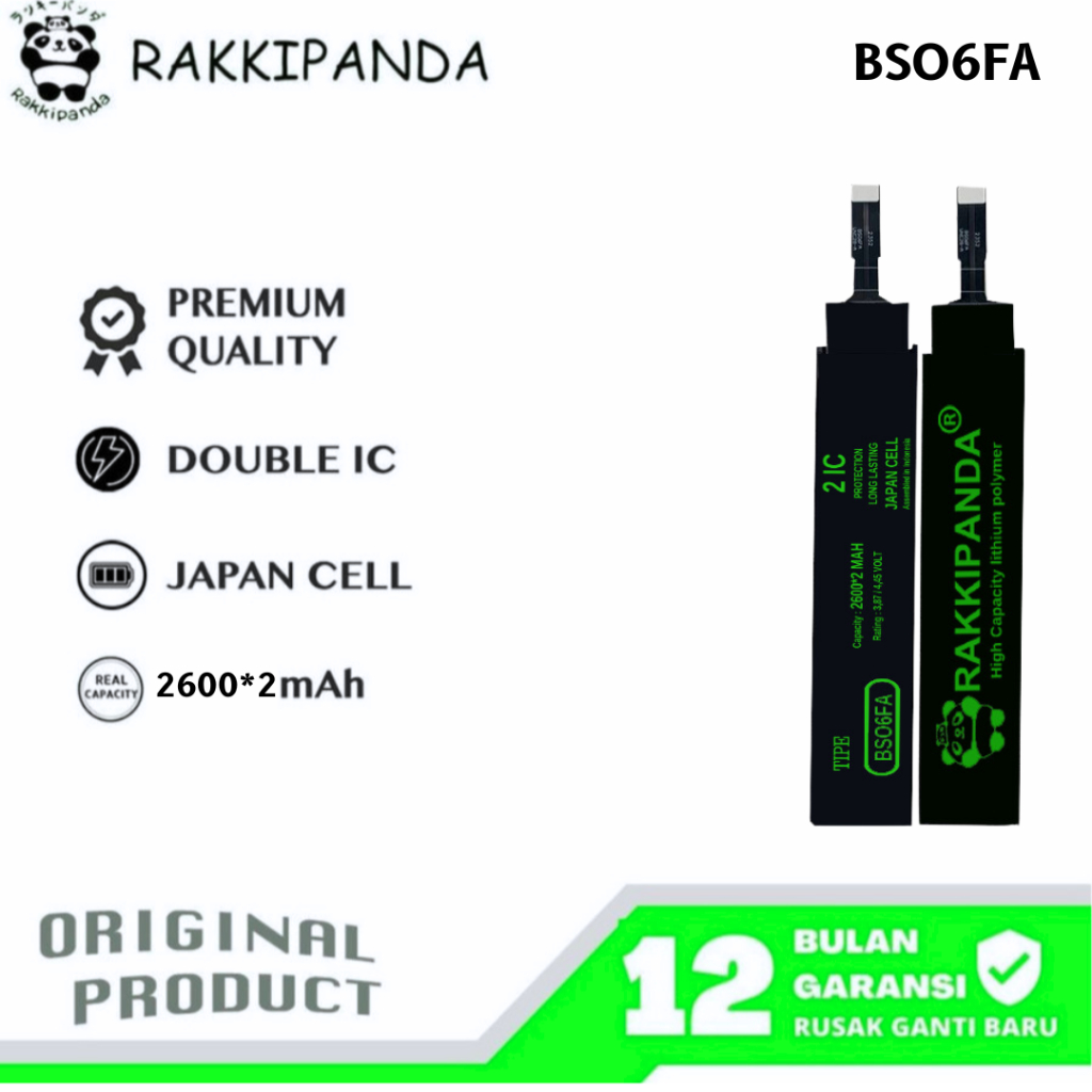 RakkiPanda - BS06FA Black Shark 3 / Black Shark 3s Batre Batrai Baterai