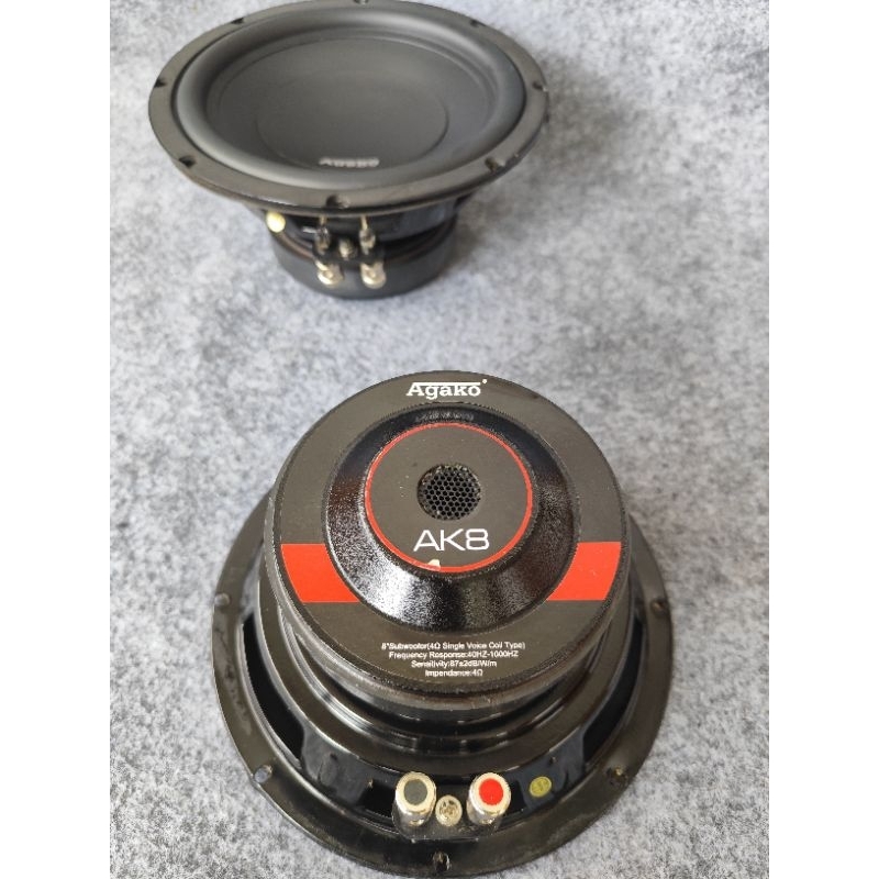 Sepasang Subwoofer Agako Ak8