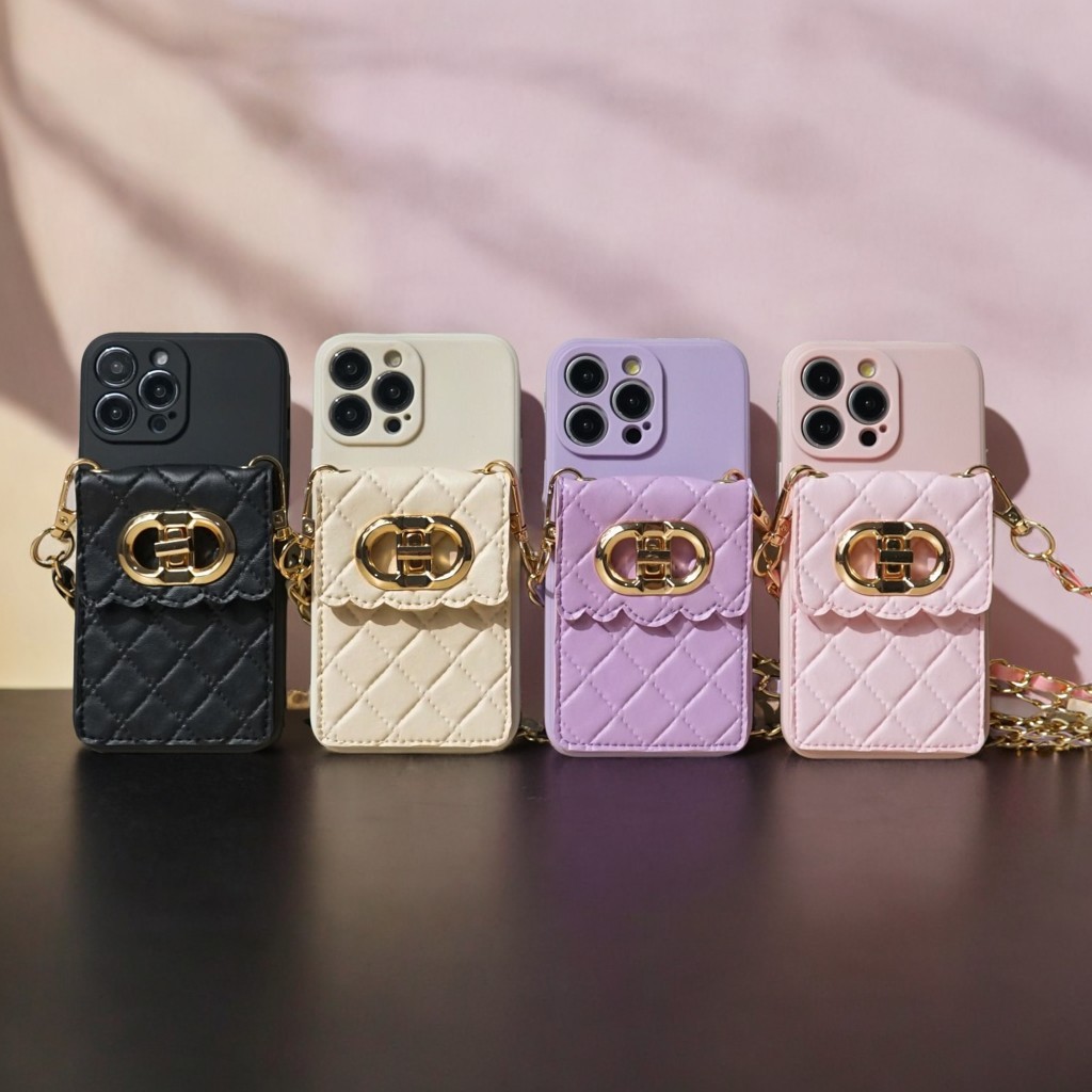 Softcase Dompet Dior [ND] For iPhone IP X XS XR 11 12 13 14 15 16 17 PRO/PROMAX - Softcase Dompet HP