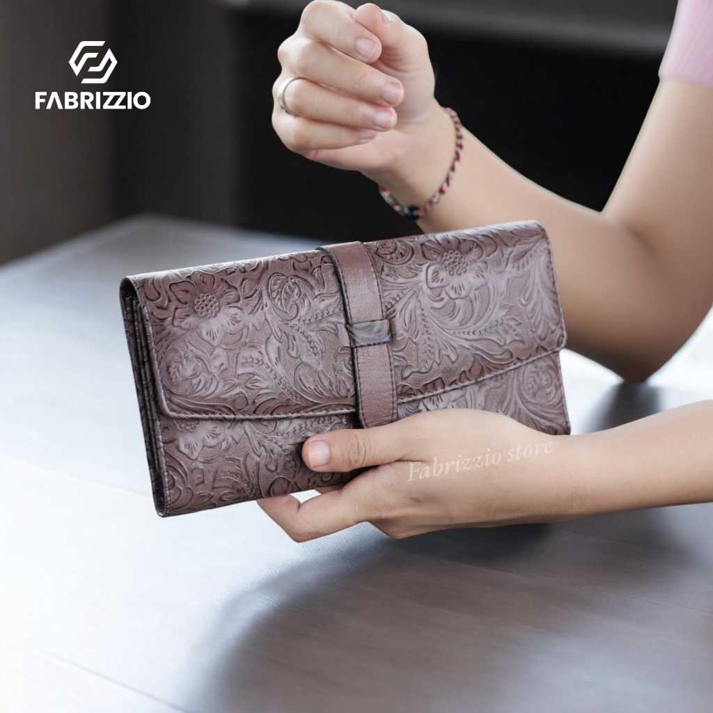 dompet wanita kondangan / pesta / mewah /elegant / kulit sapi asli - GAYATRI