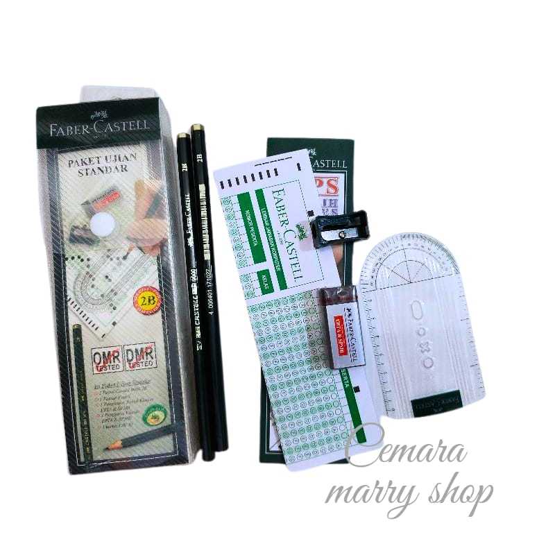 

FABER CASTELL paket ujian standar tempat pensil 2B