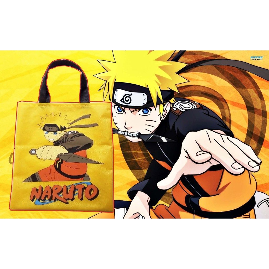 pamacin02 Goodie Bag Naruto Tas Souvenir Ultah Naruto Tenteng Ulang Tahun Anak Karakter Motif Anime 