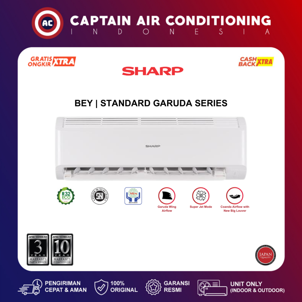 SHARP AC Split AH-A5BEY / AHA5BEY 1/2 PK Standard