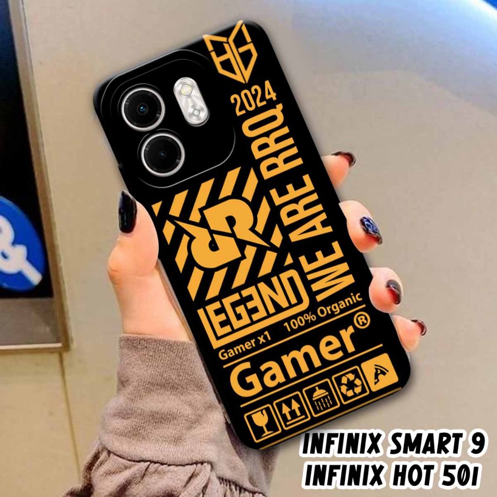 Case Infinix Hot 50i 4G - Infininx Smart 9 4G Terbaru Fashion RRQ Case Kesing Hp Casing hp Terbaru S