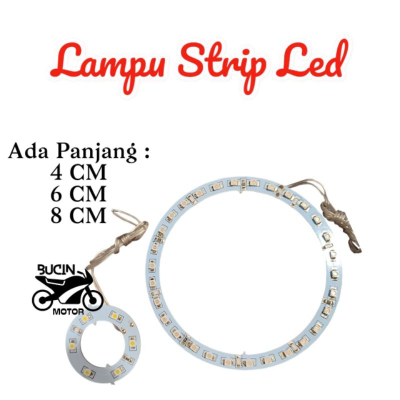 LAMPU STRIP LED MODEL BULAT VARIASI SEPEDA MOTOR