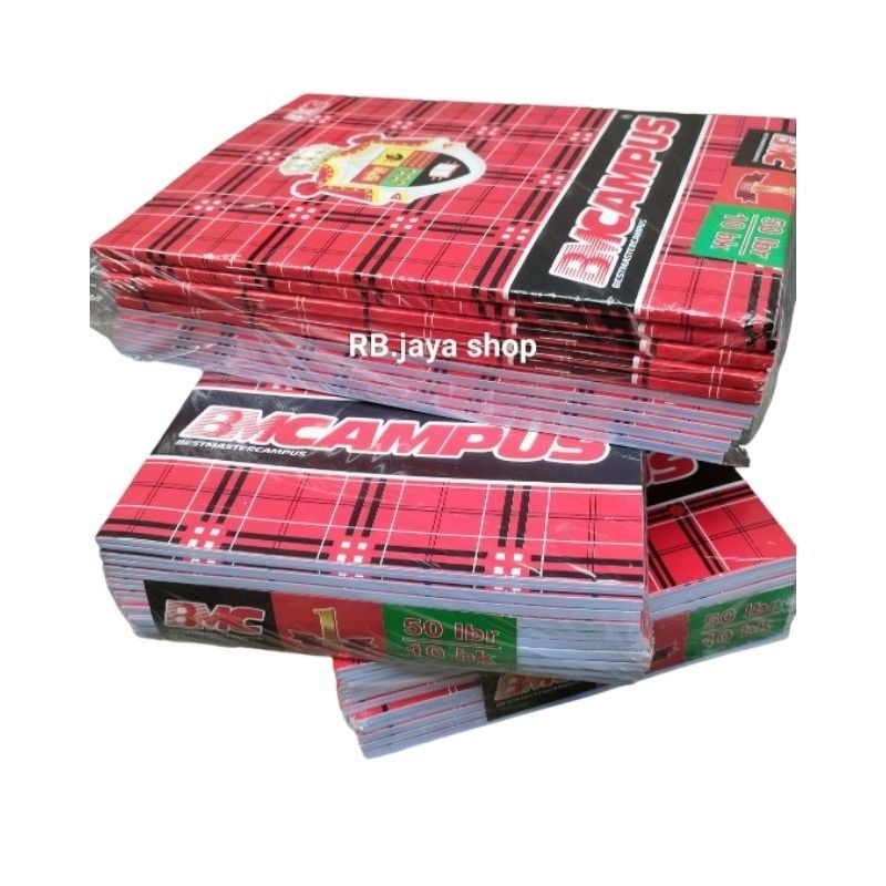 

BUKU TULIS BMC CAMPUS 50 LEMBAR 1 PACK 10 BUKU4