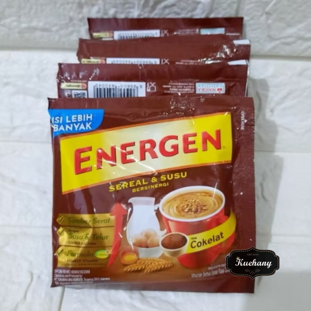 

ENERGEN Sereal Susu Coklat 30g × 10 Sachet ( 1 Renceng ) | Minuman Sereal Bergizi