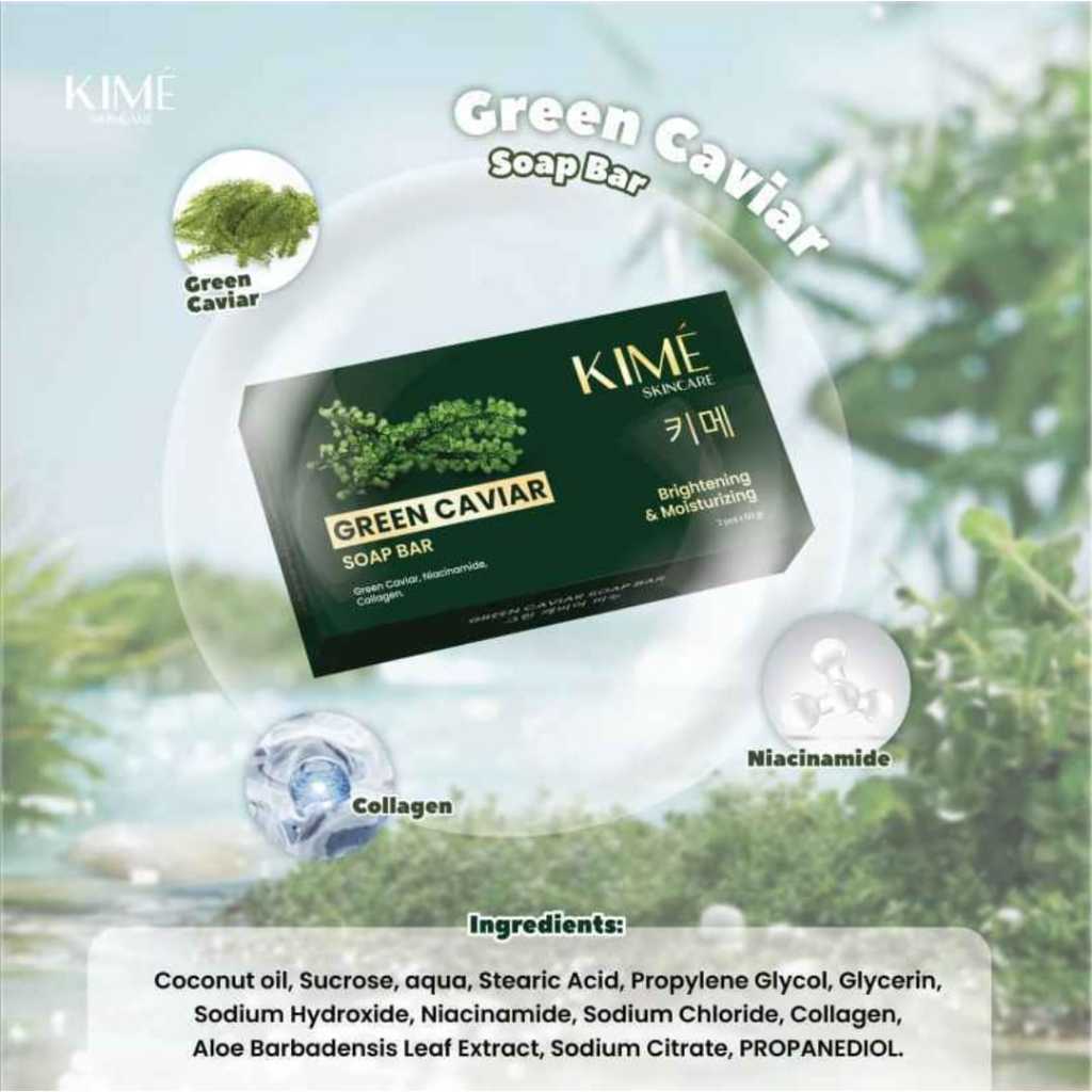SABUN KIME SKINCARE GREEN CAVIAR SOAP Pembersih Dan Pemutih Wajah