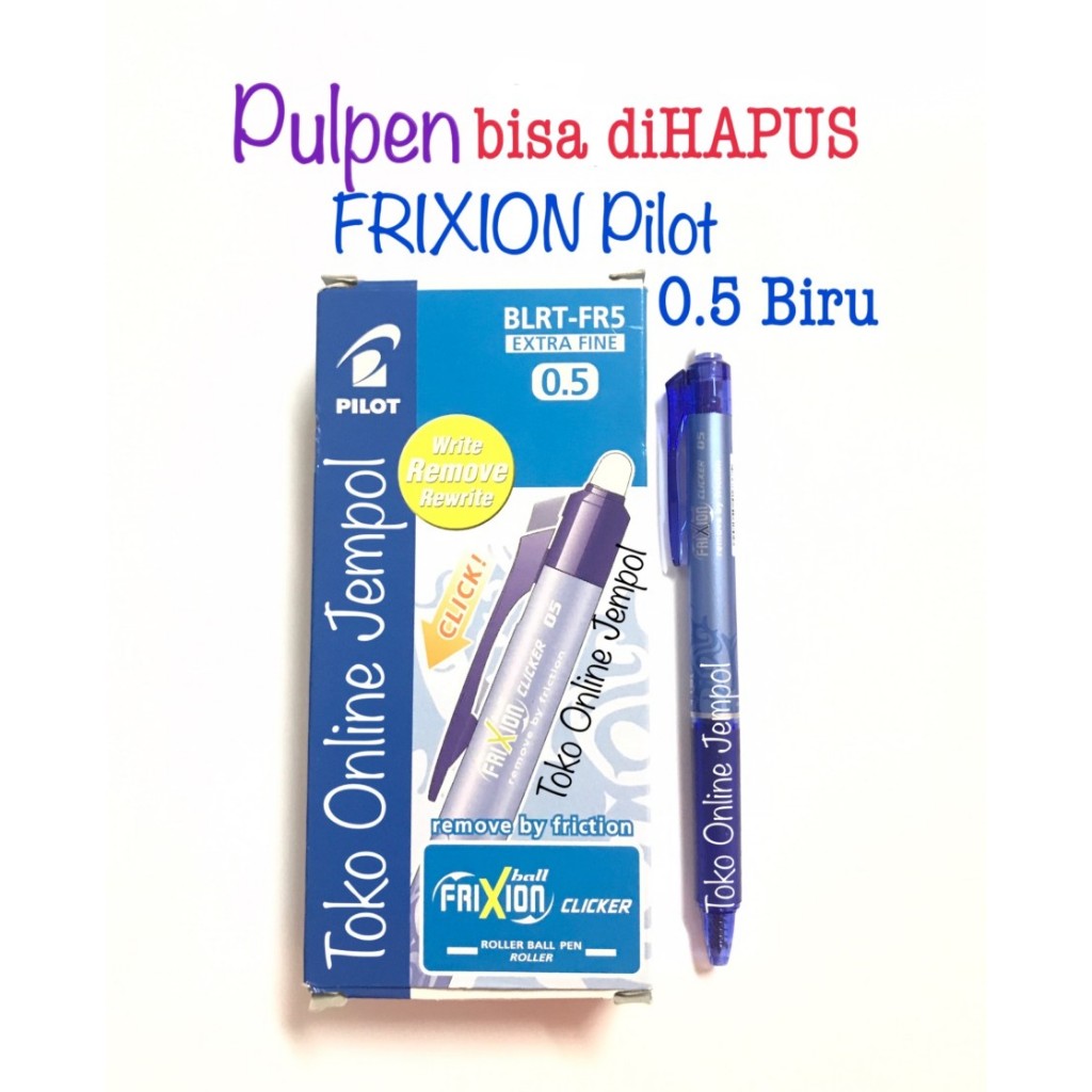 

Pilot Ballpen Frixion Clicker Blrt Fr 05 Blue 1Pcs saja