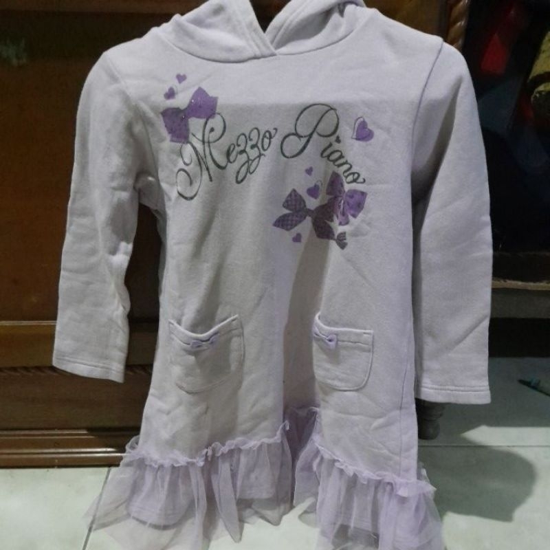 mezzp piano dress hoody size 110 preloved