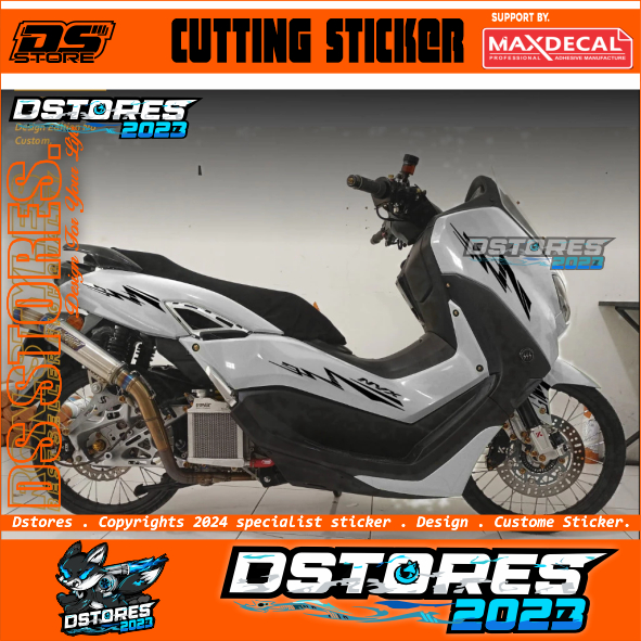 Cutting Sticker Striping Variasi All Nmax New 2020-2024 ABS- Non ABS Absrak Copy Transparan