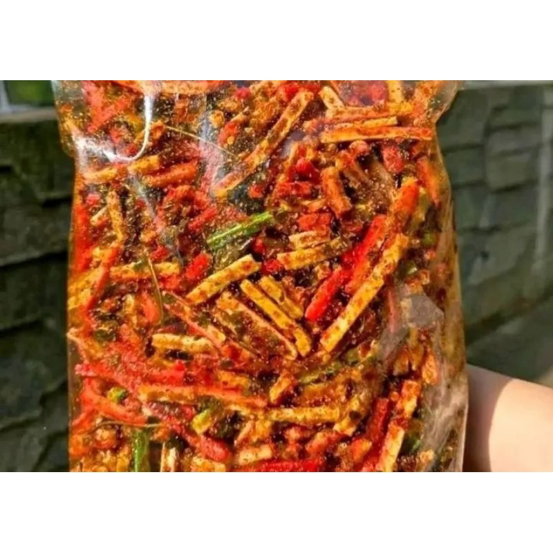 

kerupuk seblak beton jaat pedas daun jeruk