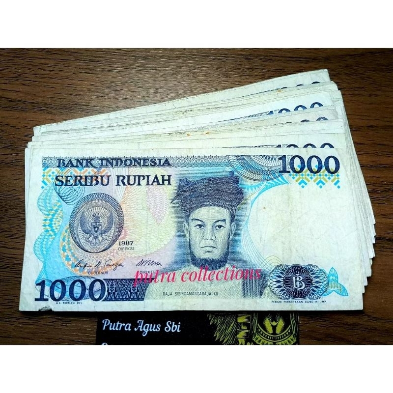 UANG KUNO 1000 RUPIAH SISINGAMANGARAJA 1987