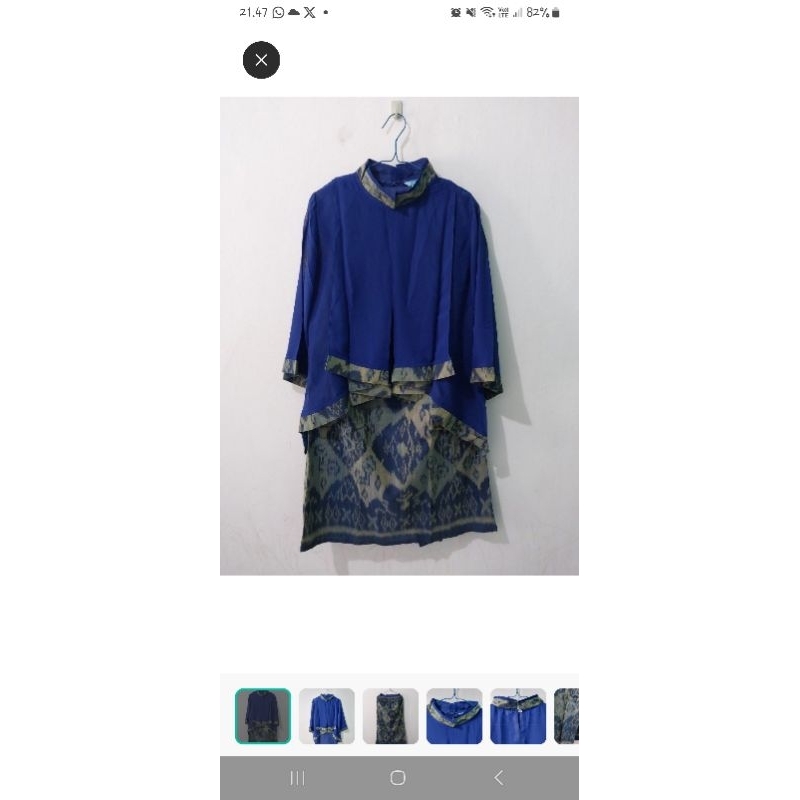 Baju Setelan Rok Wanita Kondangan Motif Etnik