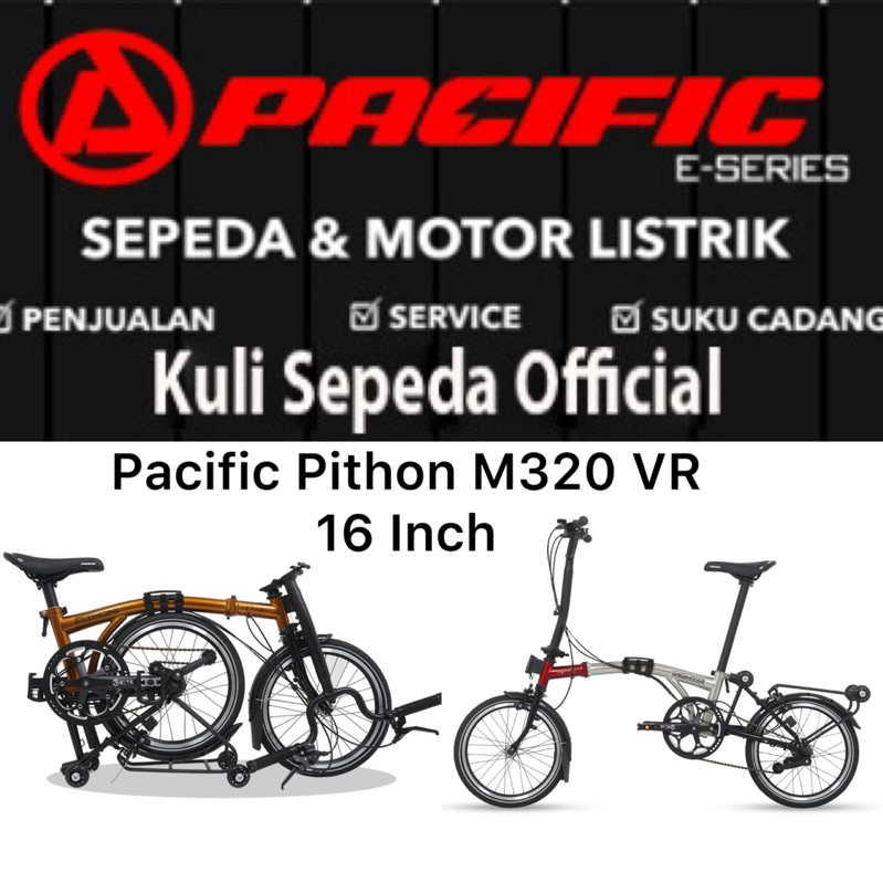 Sepeda Lipat Pacific PITHON M320VR Ukuran 16 Inch