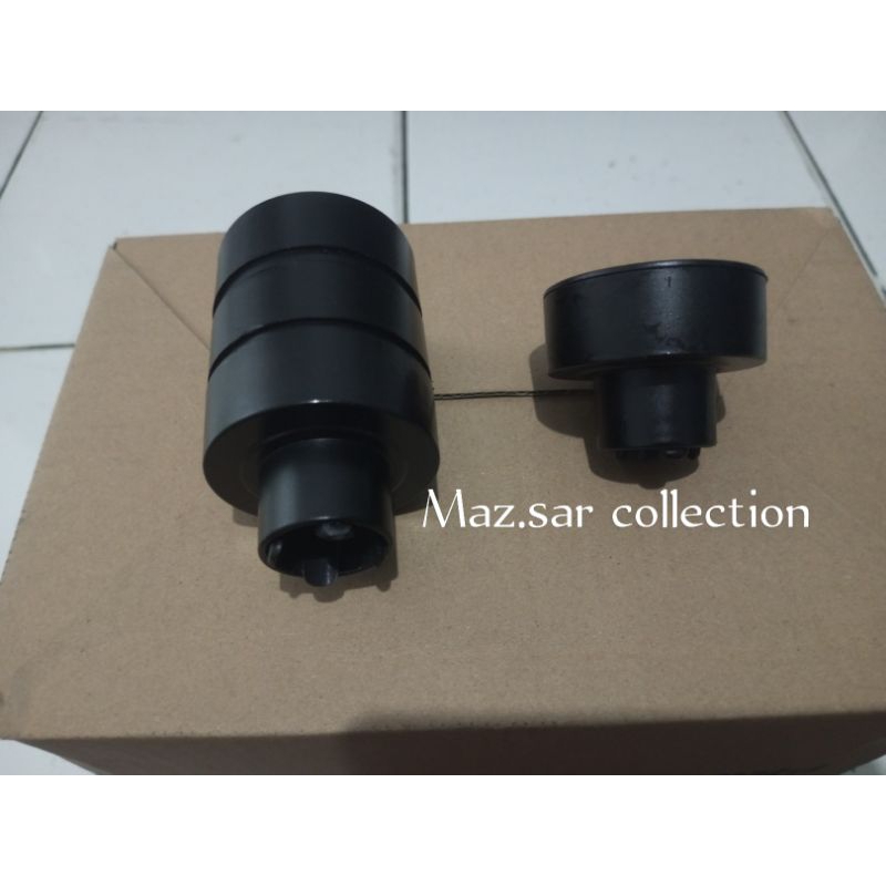 Endcup Hitam Doff Tutup Batang Besi Rell Gorden  model minimalis