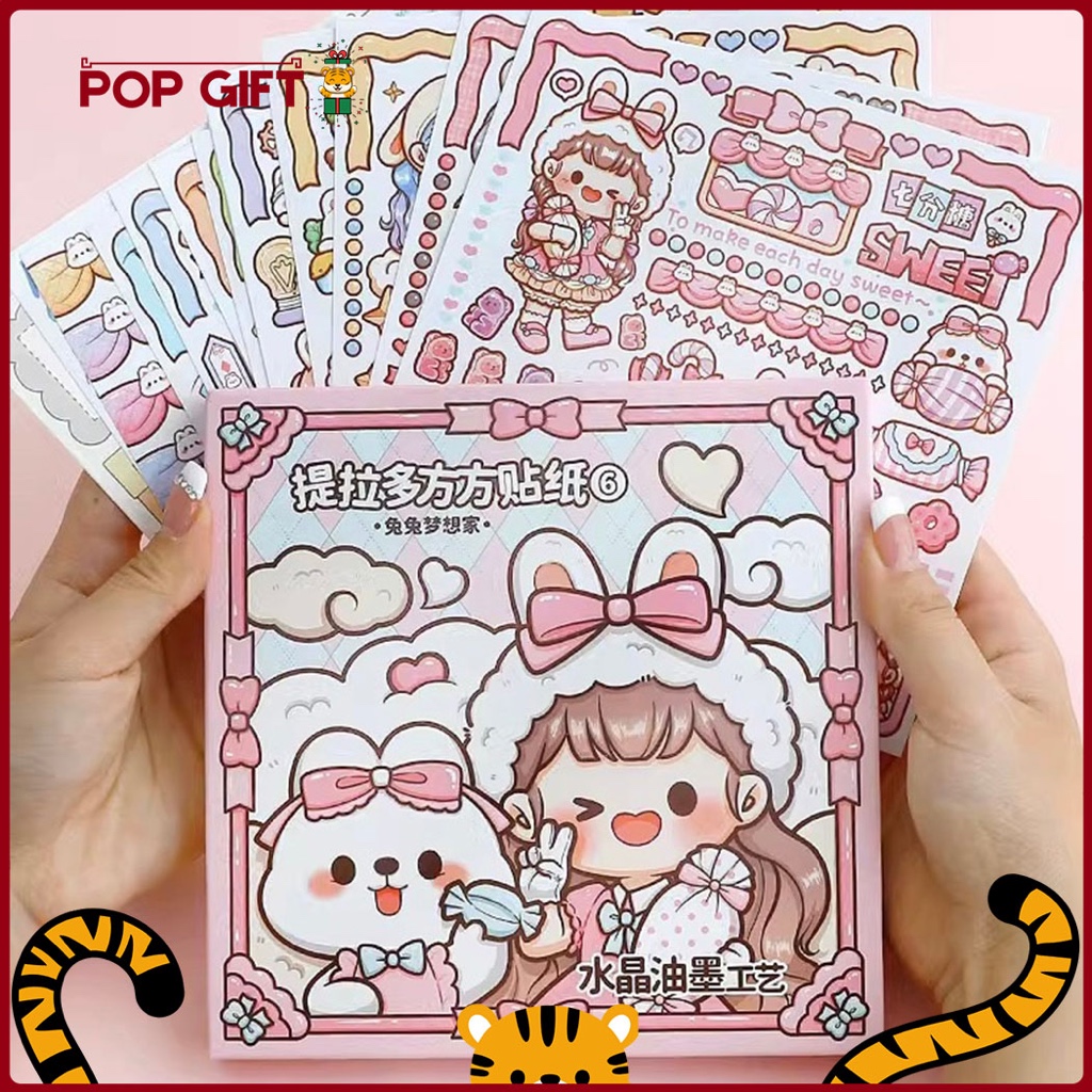 

PG Sticker Box Pack DIY Stiker Mainan Anak Dekor Buku Jurnal Dodogirl Tutu Dreamer Stiker DIY TLD112
