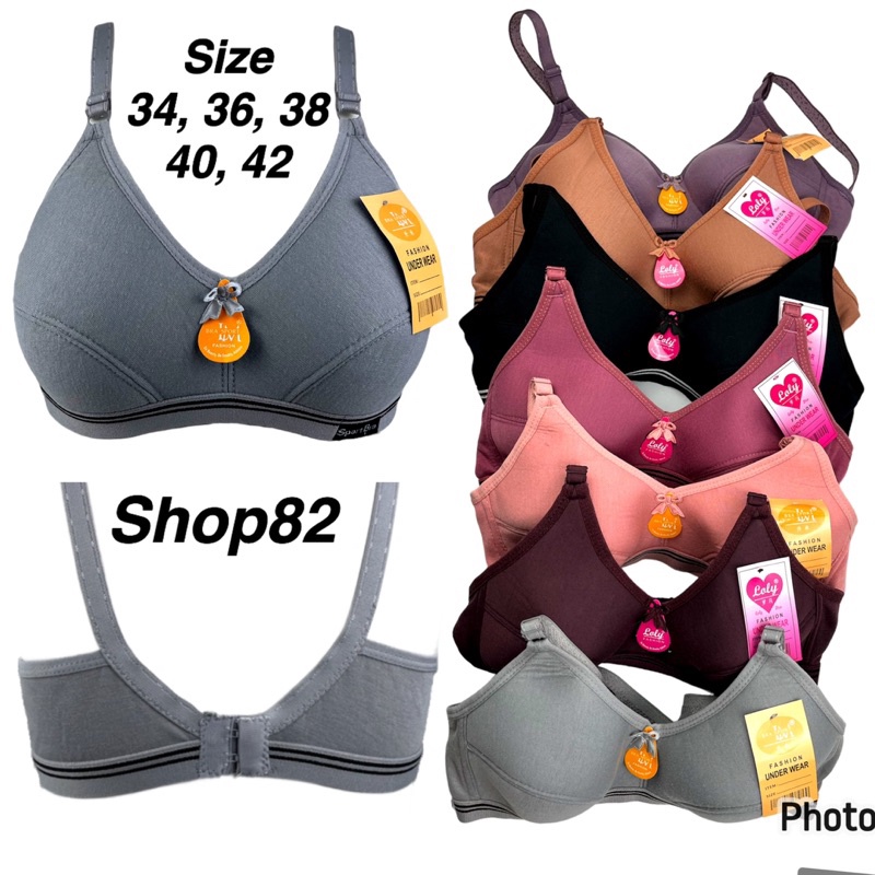 Sport bra BH wanita dewasa perempuan cewek remaja 34 36 38 4 42 tanpa kawat jumbo big size full cup 