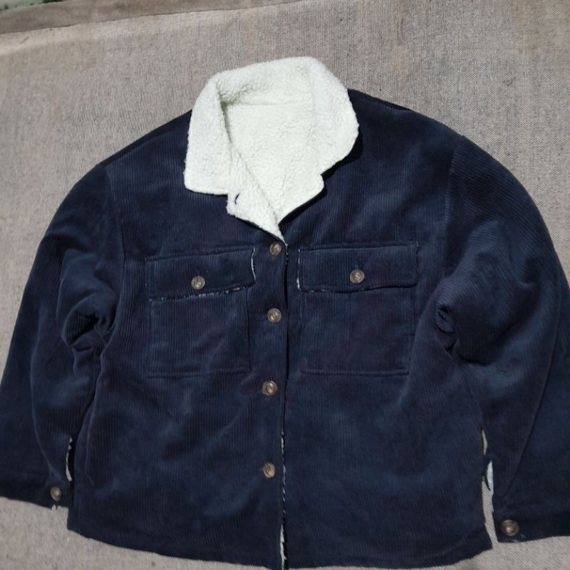 Jaket / outer corduroy sherpa