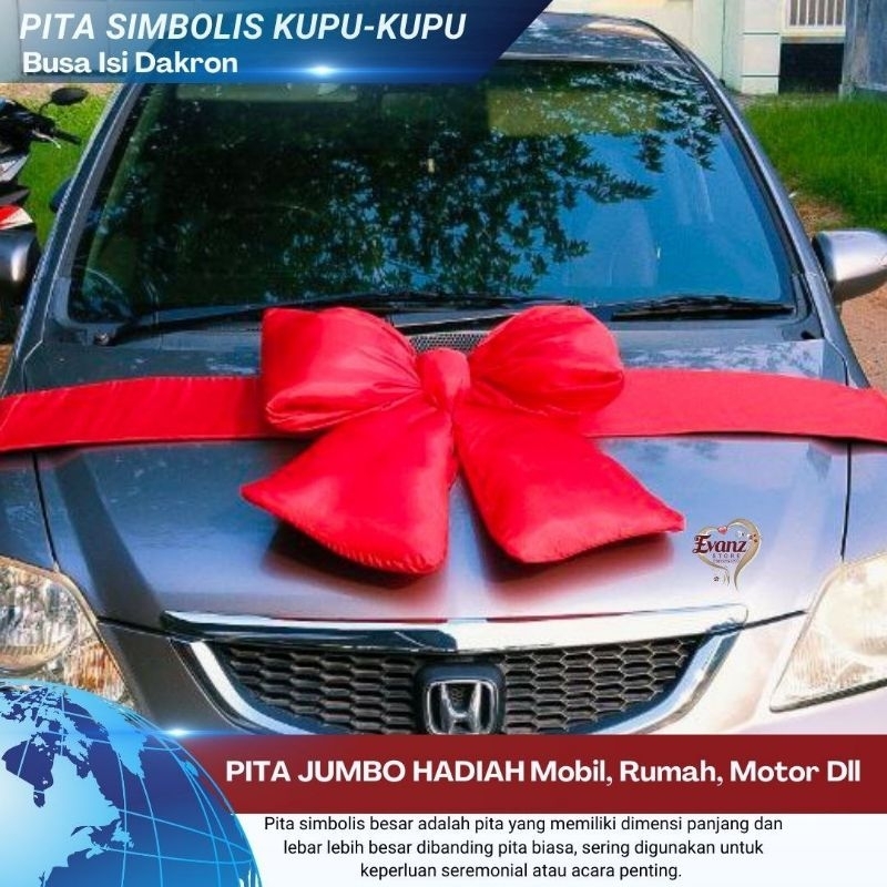 

Pita Besar Hadiah Mobil,Motor Busa Isi Dakron/ Pita Doorprize Pita Grand Opening / Pita Simbolis/ Pita Mobil