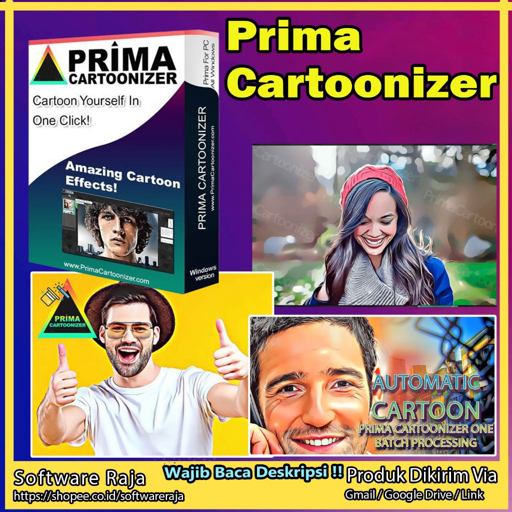 Prima Cartoonizer One Click - Automated Cartoons v5.4.4, Software PC / Komupter / Laptop Win 10&11