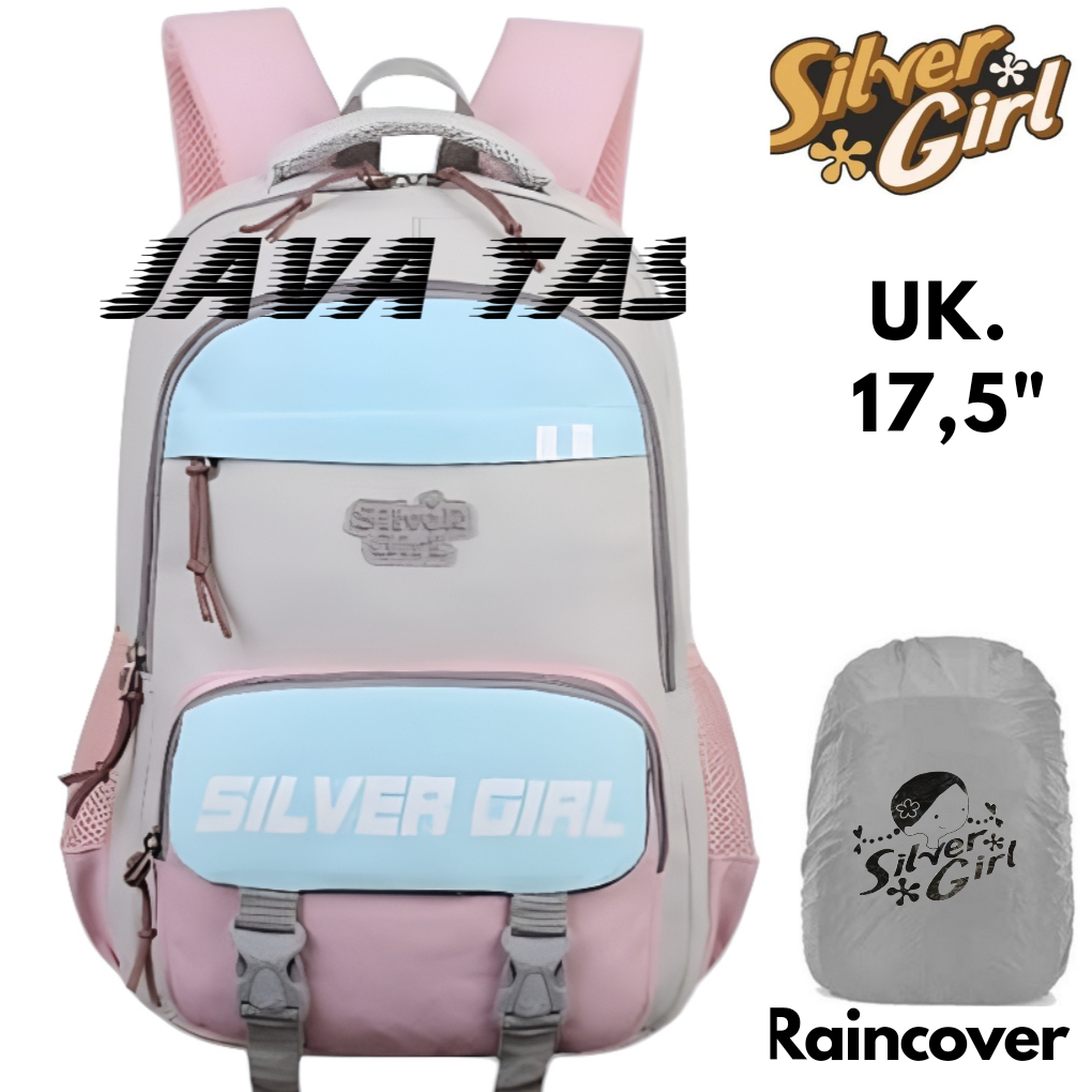 Tas Ransel Sekolah Anak Perempuan ALTO SILVER GIRL ORIGINAL sd smp remaja